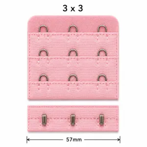 3x3 Bra Hook and Eye Closure lingerie accessory product