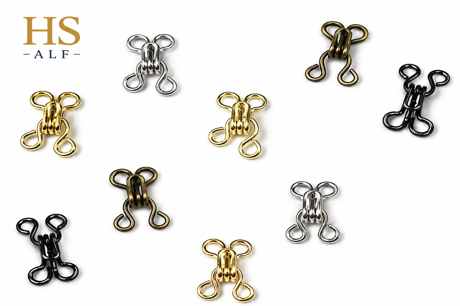 Sew-On Hook & Eye Fasteners for Corsets, Dresses & Lingerie | Bra, Lingerie and Swimwear Accessories Manufacturer